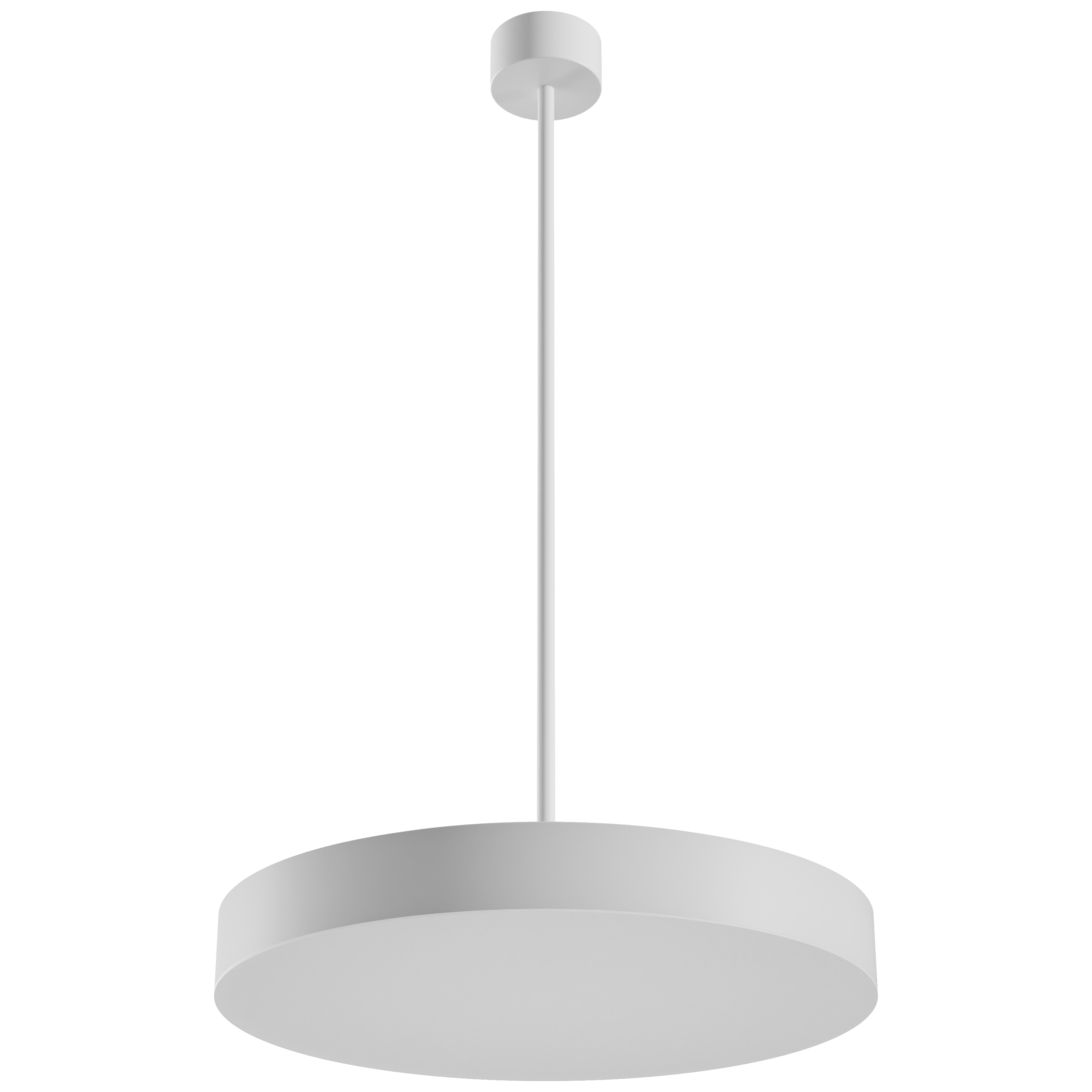 VOL Pendelrohr 1000mm mit Baldachin D=110x55mm Weiss